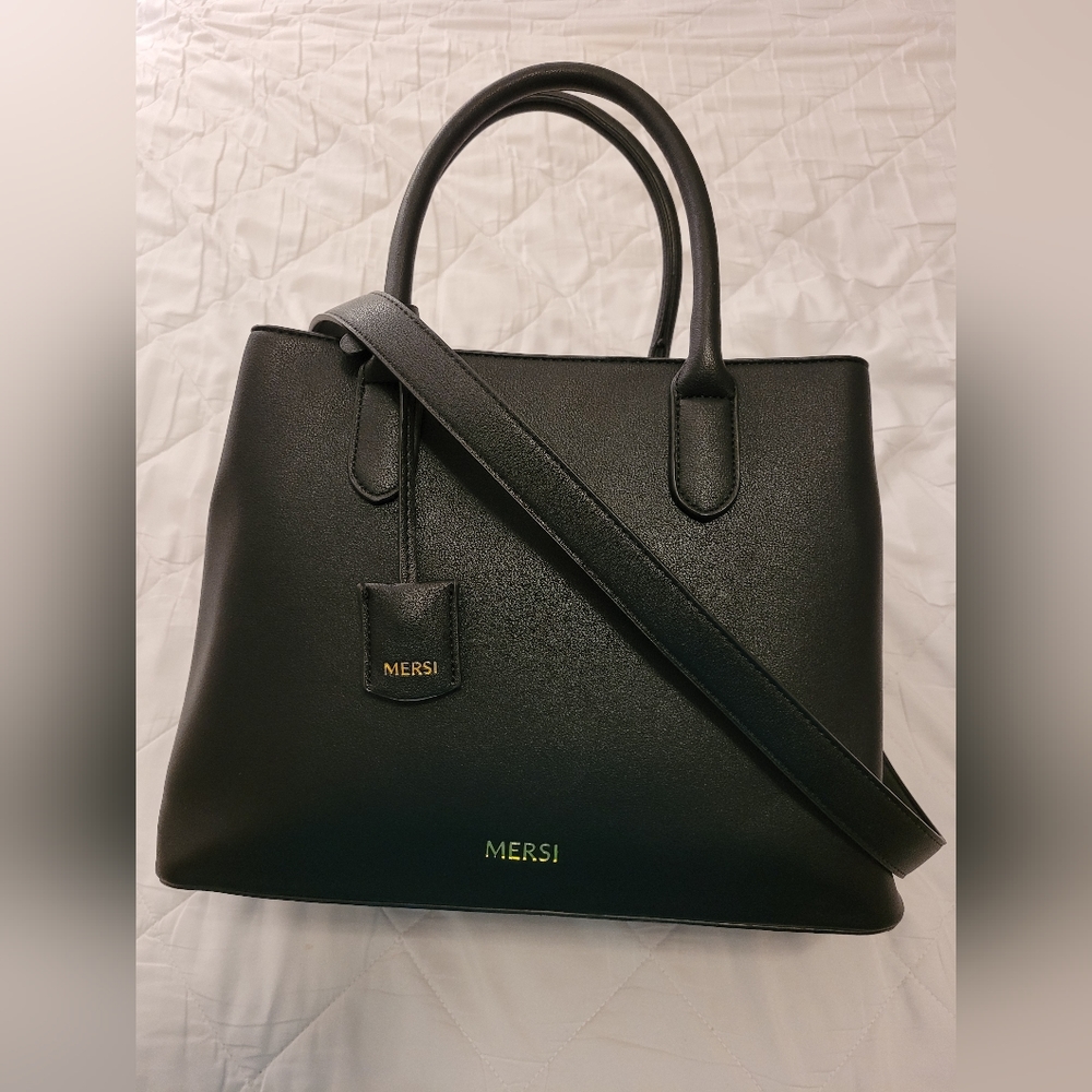 Vegan leather Meghan satchel by Mersi